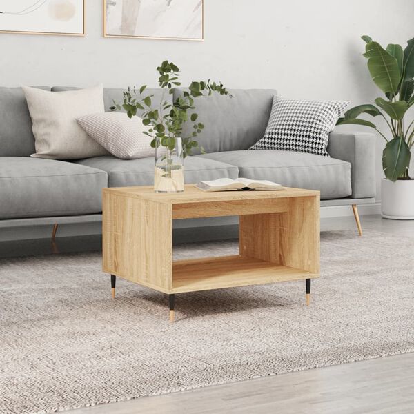 vidaXL Coffee Table Sonoma Oak 60x50x40 cm Engineered Wood