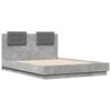 vidaXL Bed Frame without Mattress Concrete Grey 120x190 cm Small Double