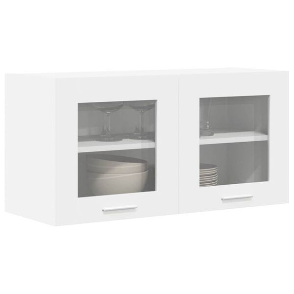 vidaXL Hanging Cabinet with Door White 80 x 31 x 40 cm Engineered Wood