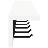 vidaXL Wall-Mounted Coat Rack Wall-mounted White 80 x 10.5 x 10.5 cm