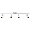 vidaXL Ceiling Spotlight with Spotlights Nickel 70 x 9 x 12.5 cm Steel