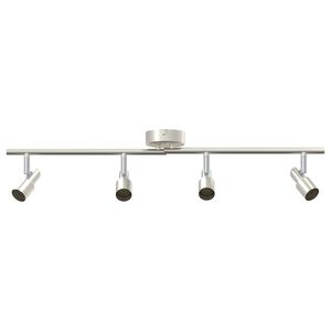 vidaXL Ceiling Spotlight with Spotlights Nickel 70 x 9 x 12.5 cm Steel