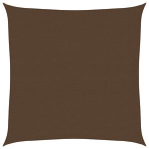 vidaXL Sunshade Sail 160 g/m&sup2; Brown 7x7 m HDPE