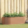 vidaXL Raised Bed Brown 160 x 80 x 44 cm Steel