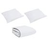 vidaXL Winter Duvet with Pillow 3 pcs White Down Feather
