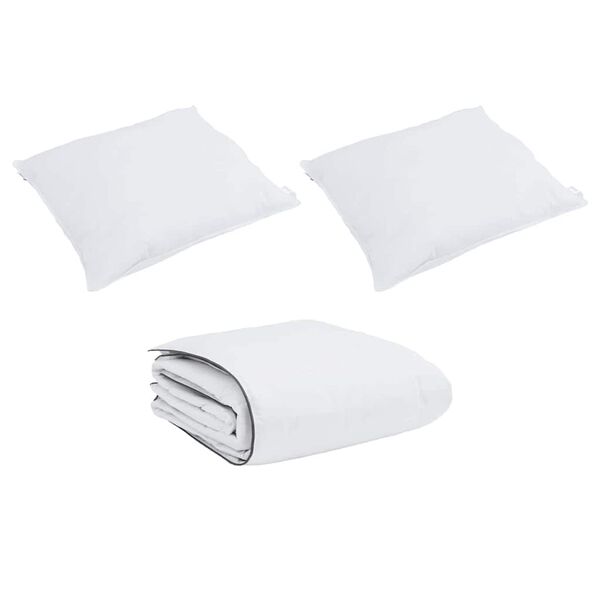 vidaXL Winter Duvet with Pillow 3 pcs White Down Feather