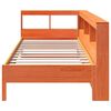 vidaXL Bookcase Bed without Mattress Wax Brown 90x200 cm Solid Wood Pine