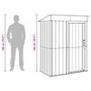 vidaXL Garden Sheds Anthracite 137 x 81 x 180 cm Metal