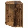 vidaXL Corner LED TV Cabinet Old Wood 100 x 40 x 50 cm Engineered Wood