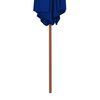 vidaXL Garden Parasol with Wooden Pole Blue 270 cm