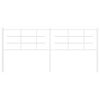 vidaXL Metal Headboard White 200 cm