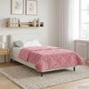 vidaXL Full Year Duvet Pink 140 x 220 cm Microfiber and Teddy fleece