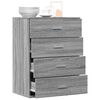 vidaXL Sideboard Grey Sonoma 60x39x80 cm Engineered Wood