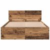 vidaXL Bed Frame Old Wood 193 x 125 x 70 cm Engineered Wood