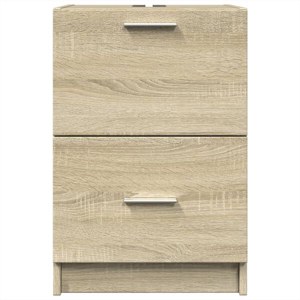 vidaXL Sink Cabinet Sonoma Oak 40x37x59 cm Engineered Wood