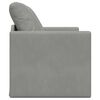 vidaXL Folding Sofa Bed Light Grey 122 x 70 x 60 cm Velvet