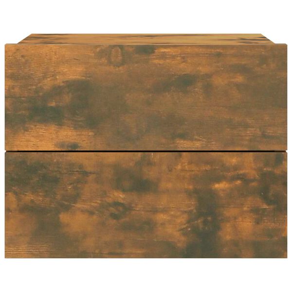 vidaXL Bedside Cabinets 2 pcs Smoked Oak 40x30x30 cm Engineered Wood