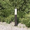 vidaXL Bollard Light with Outlet 50 cm Black IP44