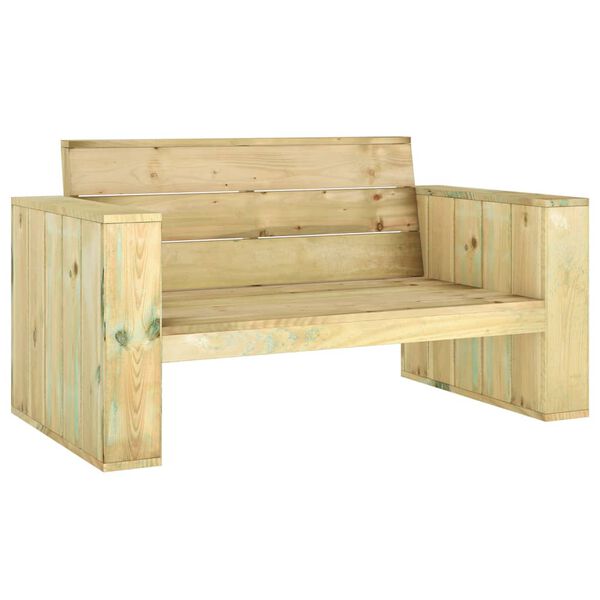 vidaXL Garden Bench 139 cm Impregnated Pinewood