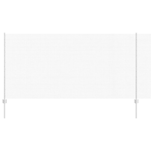 vidaXL Fence with Post Silver 1.2 x 50 m Steel