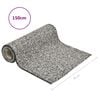 vidaXL Stone Liner Grey 150x40 cm