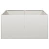 vidaXL Planter 80x80x40 cm Stainless Steel