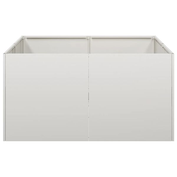 vidaXL Planter 80x80x40 cm Stainless Steel