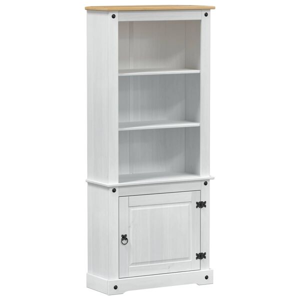 vidaXL Highboard White 74 x 38 x 170 cm Solid Pine Wood