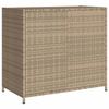 vidaXL Garden Storage Cabinet Beige 83x45x76 cm Poly Rattan