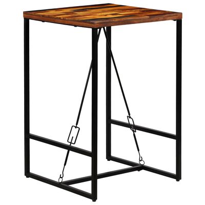 vidaXL Bar Table Solid Reclaimed Wood 70x70x106 cm