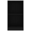 vidaXL Bookshelf Black 40x24x75 cm Engineered Wood