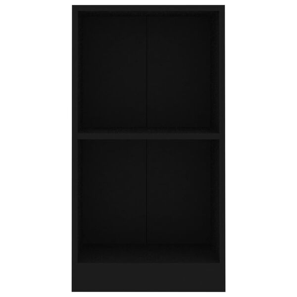 vidaXL Bookshelf Black 40x24x75 cm Engineered Wood