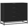 vidaXL Sideboard Black 92x35x76 cm Engineered Wood