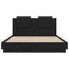vidaXL Bed Frame with Headboard Black Oak 150 x 200 cm Engineered Wood