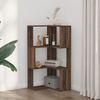 vidaXL Corner Bookcase 3-Tier Brown Oak 50x50x102 cm Engineered Wood