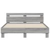 vidaXL Bed Frame without Mattress Grey Sonoma 150x200 cm King Size