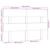 vidaXL Bed Headboard 204x3x81 cm Solid Wood Pine