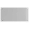 vidaXL Kitchen Backsplash Light grey 80 x 40 x 0.6 cm Tempered Glass
