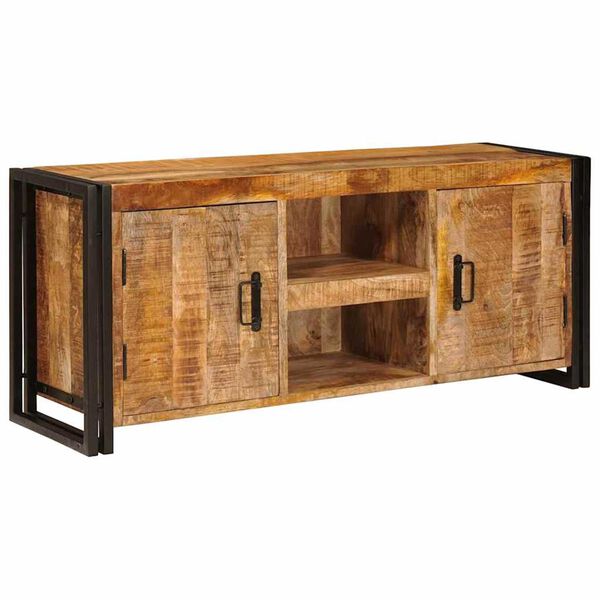 vidaXL TV Cabinet Brown 120 x 30 x 50 cm Solid rough mango wood