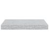 vidaXL Floating Wall Shelves 4 pcs Concrete Grey 40x23x3.8 cm MDF
