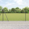 vidaXL Fence Post Grey 10 x 1.2 m (25 x 25 mm mesh) Steel and PVC
