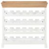 vidaXL Wine Cabinet White 70x22.5x70.5 cm MDF