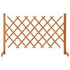 vidaXL Garden Trellis Fence Orange 120x90 cm Solid Firwood