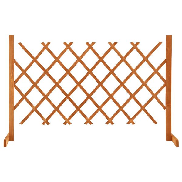 vidaXL Garden Trellis Fence Orange 120x90 cm Solid Firwood