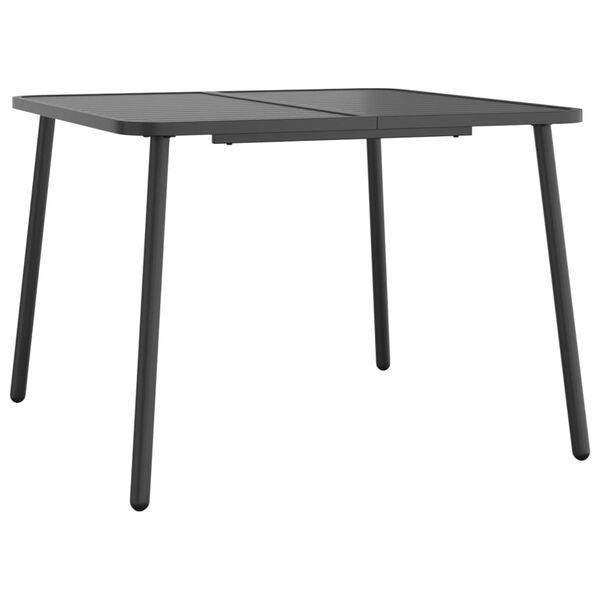 vidaXL Garden Table Anthracite 100x100x71 cm Steel