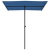 vidaXL Garden Parasol with Aluminium Pole 180x110 cm Azure Blue