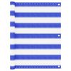 vidaXL Balcony Screen Blue and White 75x300 cm HDPE