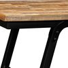 vidaXL Bench Reclaimed Teak and Steel 110x35x45 cm