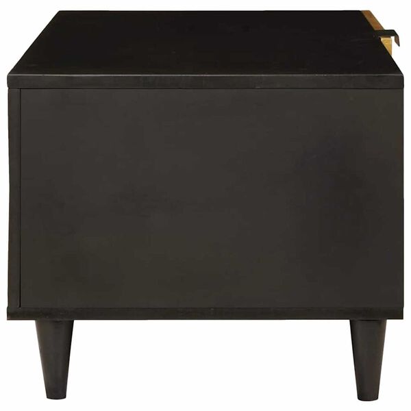 vidaXL Coffee Table Black and Gold 80 x 50 x 40 cm