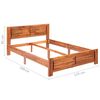 vidaXL Bed Frame without Mattress Solid Acacia Wood 120x200cm
